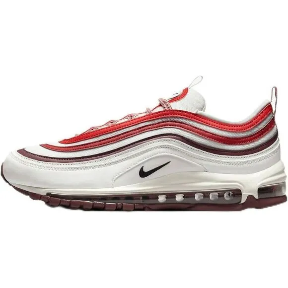 Nike Air Max 97 FN6957-101 Sneakers Men 13 Summit White Red Running Shoes TF1116