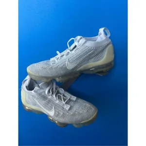 Nike Air VaporMax 2021 Flyknit DC4112-100 Gray Running Shoes Women - Sz 10.5