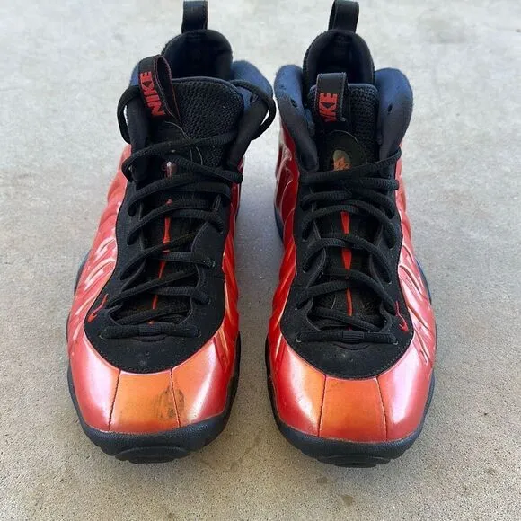 Nike Sneakers Air Foamposite One Youth Size 5.5 Red Habanero