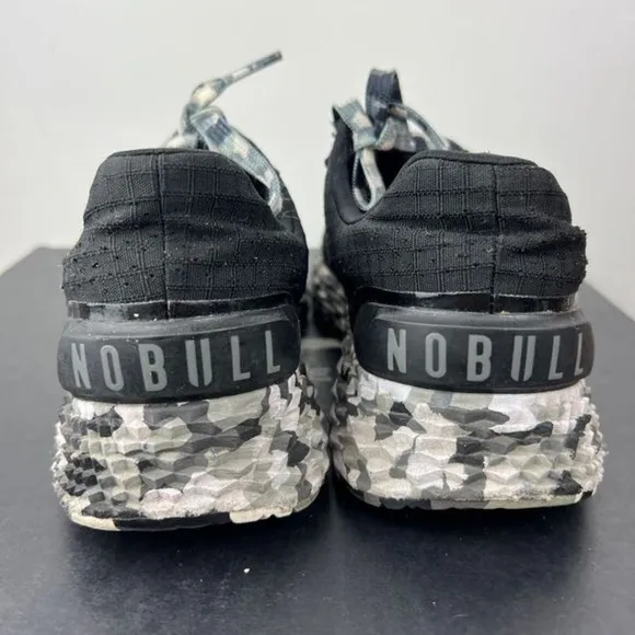 Nobull Black and wild granite ripstop runner sneakers unisex shoes W- 9 M-7.5