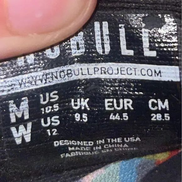 NOBULL Black Wild Impact Sneakers Unisex Women's 12 Men's 10.5‎