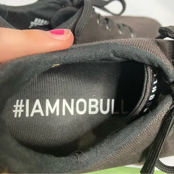 NoBull gum trainers black sneakers canvas unisex sizing 10 11.5 casual