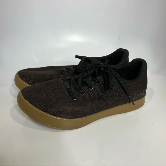 NoBull gum trainers black sneakers canvas unisex sizing 10 11.5 casual