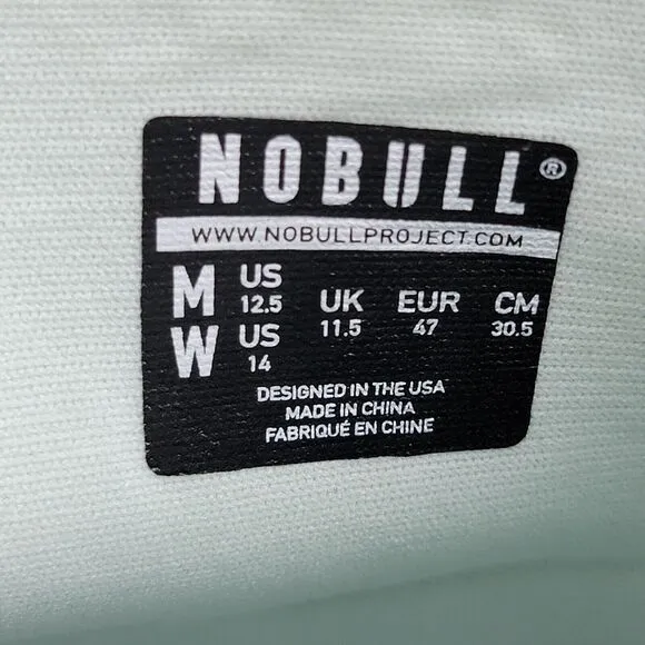 Nobull High Top Sneakers Superfabric Unisex Womens 14 Men 12.5 Blue Gym Athletic