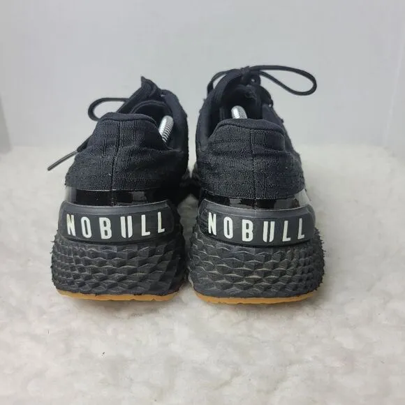 Nobull Ripstop Unisex Shoes Size  M 11 W 12  Runner Black Gum Running Shoes