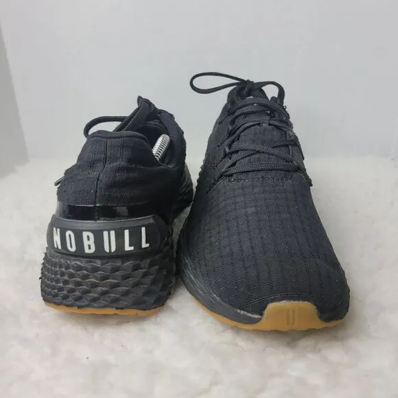 Nobull Ripstop Unisex Shoes Size  M 11 W 12  Runner Black Gum Running Shoes