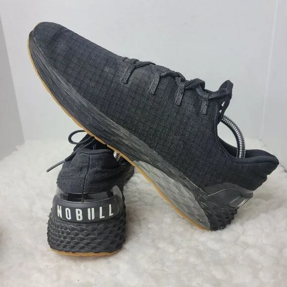Nobull Ripstop Unisex Shoes Size  M 11 W 12  Runner Black Gum Running Shoes