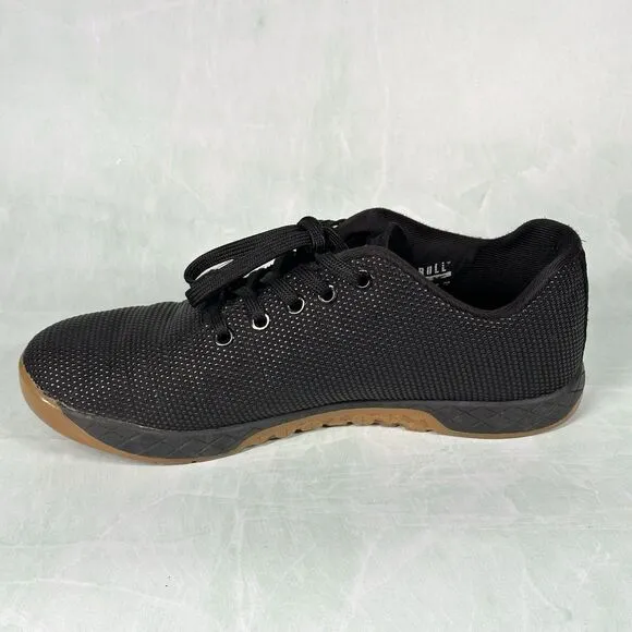 NoBull Shoes Mens Size 8 Black Outwork Gum Sole W9.5 Trainers Running Lifting