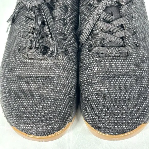 NoBull Shoes Mens Size 8 Black Outwork Gum Sole W9.5 Trainers Running Lifting