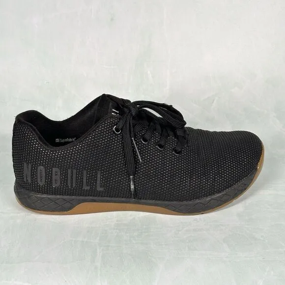 NoBull Shoes Mens Size 8 Black Outwork Gum Sole W9.5 Trainers Running Lifting