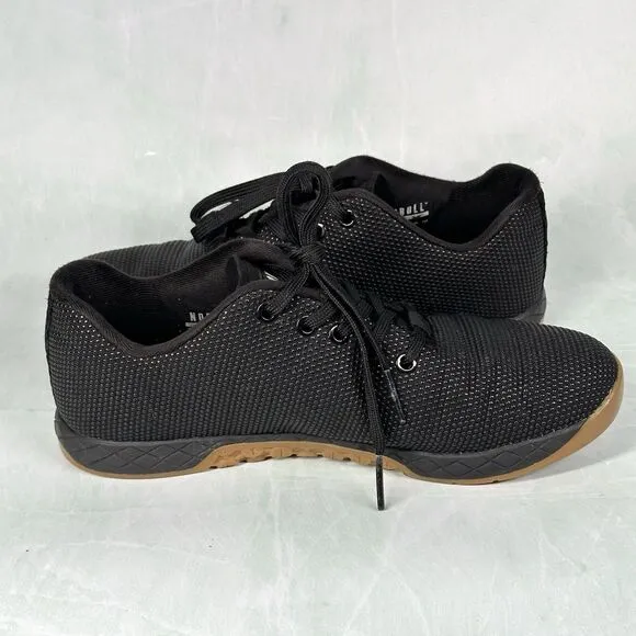 NoBull Shoes Mens Size 8 Black Outwork Gum Sole W9.5 Trainers Running Lifting