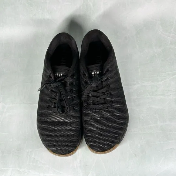 NoBull Shoes Mens Size 8 Black Outwork Gum Sole W9.5 Trainers Running Lifting