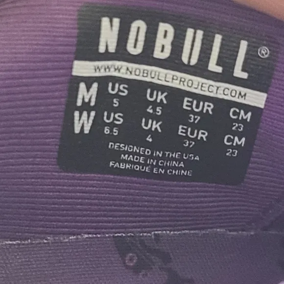 Nobull size W6.5 M5 Purple Pink Camo Athletic‎ Workout Trainers Shoes UNISEX