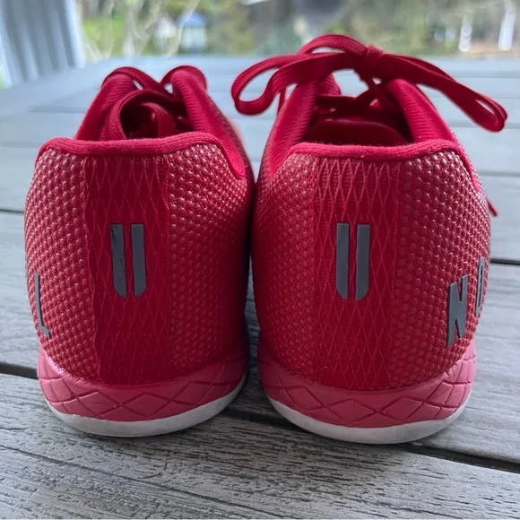 NoBull Superfabric Low Trainers Red Athletic Shoes Unisex Womens 8.5 Mens 7