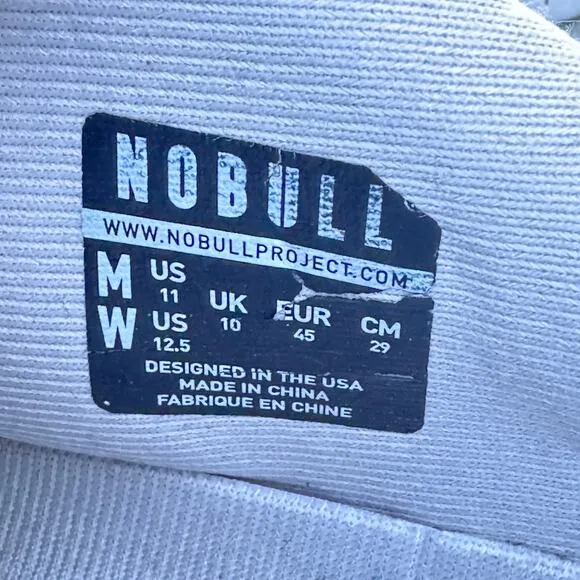 Nobull Superfabric‎ Sneakers Unisex M11 W12.5 Gray Low Top Lace up Crossfit