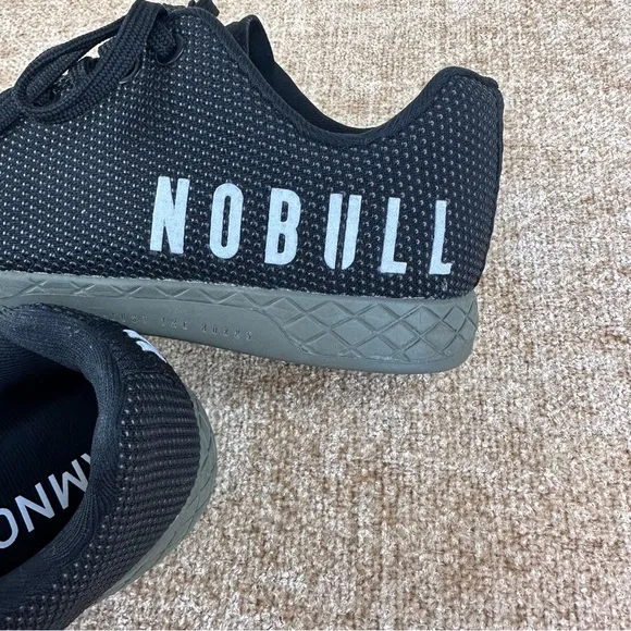 NOBULL Superfabric Trainer Black Gum Sneakers Unisex M (4) W (5.5)