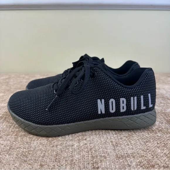 NOBULL Superfabric Trainer Black Gum Sneakers Unisex M (4) W (5.5)