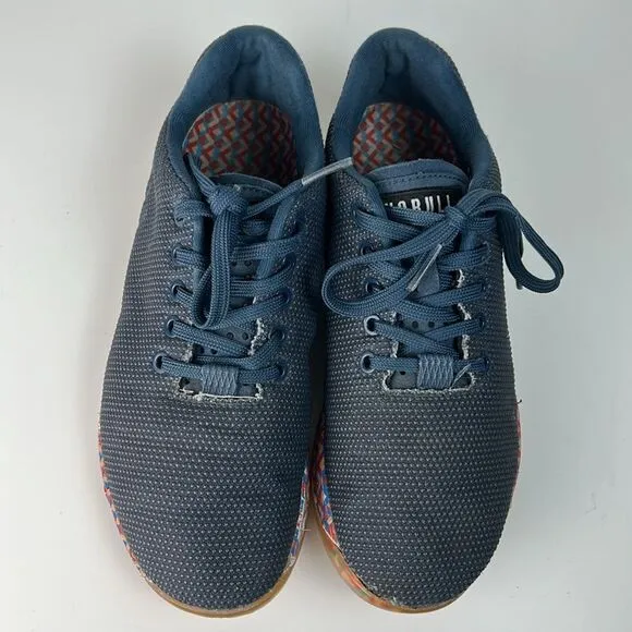 NOBULL SuperFabric Trainers NAVY PIXEL Gym CrossFit SNEAKERS Unisex W=9 M=7.5
