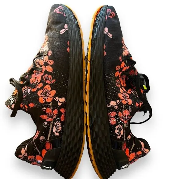 NOBULL Unisex Floral Sneakers Black Pink Strength in Bloom Mens 12.5 Womens 14