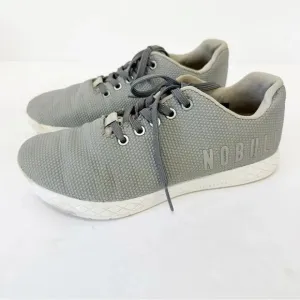 NOBULL Gray Superfabric Unisex Bodybuilding Trainers M 7 W 8.5 Crossfit