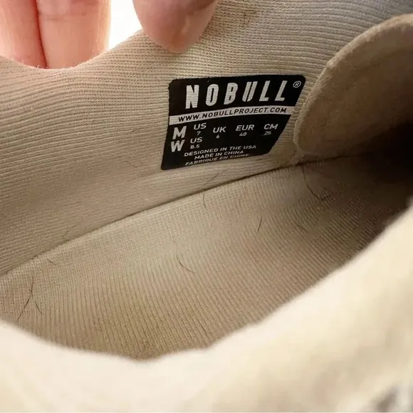 NOBULL Gray Superfabric Unisex Bodybuilding Trainers M 7 W 8.5 Crossfit