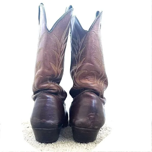 Nocona Brown Western Cowboy Boots