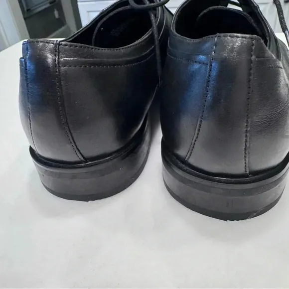Nordstrom Rack Men’s Black Leather Ortholite Dress Shoes Size 12M NEW