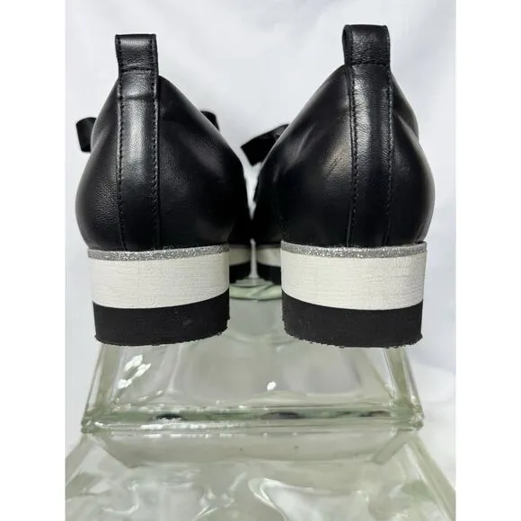 Norie Loafer With Giselle Bow In Black Napa Leather NWOT Size 9 1/2