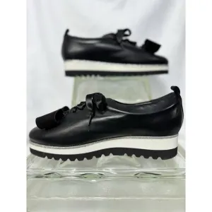 Norie Loafer With Giselle Bow In Black Napa Leather NWOT Size 9 1/2