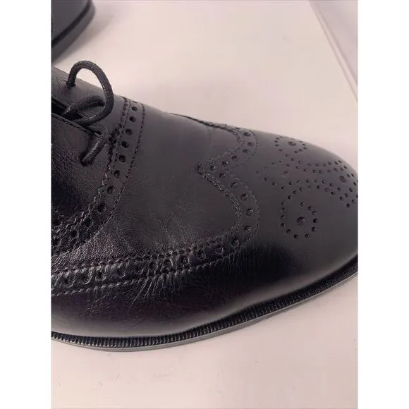 Nunn Bush Men's Black Wingtip Dress Shoes Size 9.5‎ M EUC