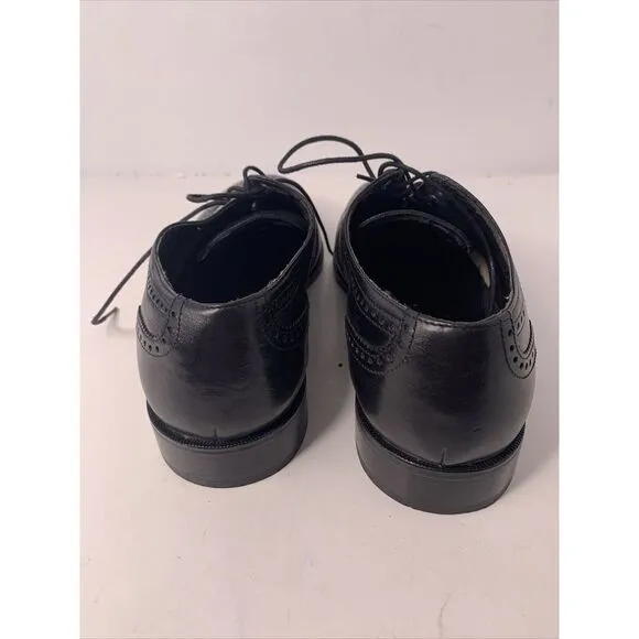Nunn Bush Men's Black Wingtip Dress Shoes Size 9.5‎ M EUC