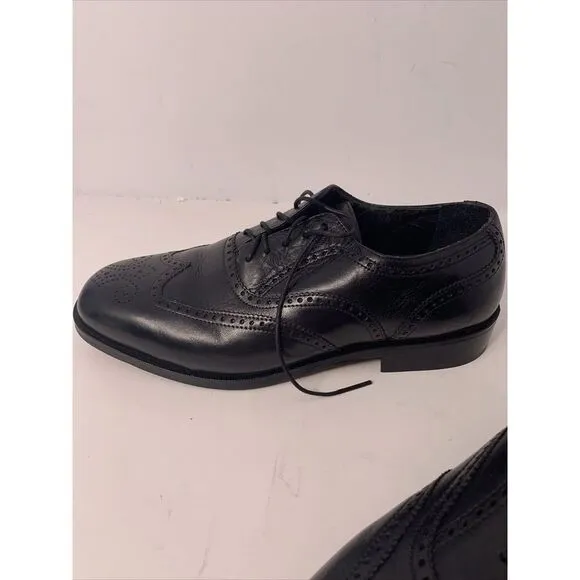 Nunn Bush Men's Black Wingtip Dress Shoes Size 9.5‎ M EUC