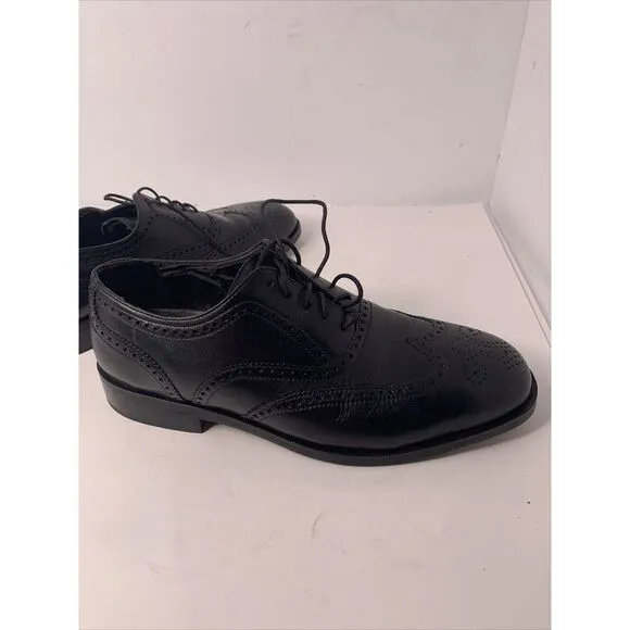 Nunn Bush Men's Black Wingtip Dress Shoes Size 9.5‎ M EUC