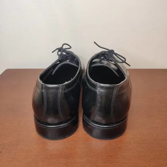 Nunn Bush Men's Dress Shoes Black Leather Size 10.5 Lace Up Oxford.