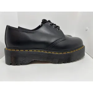 NWB Dr. Martens DOCS 1461 QUAD Retro Polished Oxford Shoes Platform Black 12 Men