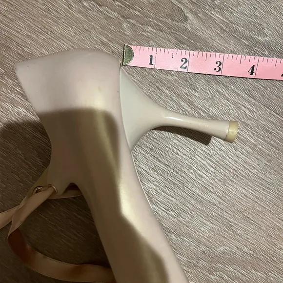 NWD Melissa Cream Ribbon Tie Heels