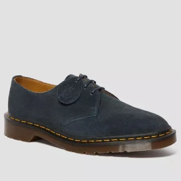 NWOB Doc Martens 1461 Made in England Suede Oxford Shoes in Indigo 7 mens navy