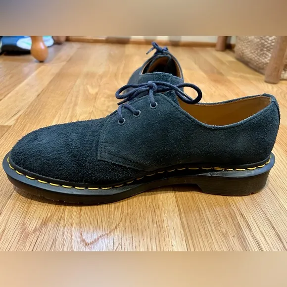 NWOB Doc Martens 1461 Made in England Suede Oxford Shoes in Indigo 7 mens navy