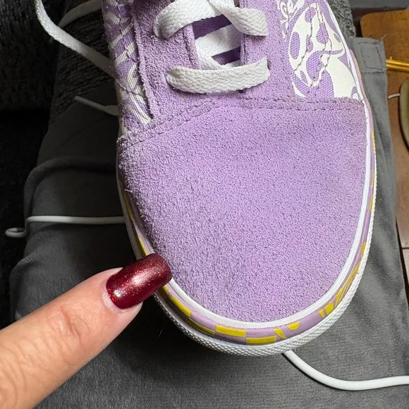 NWOB Vans Old Skool Stacked Shoes Wavy Daze Purple Unisex Mens 6 And Womens 7.5