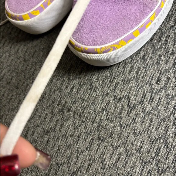 NWOB Vans Old Skool Stacked Shoes Wavy Daze Purple Unisex Mens 6 And Womens 7.5