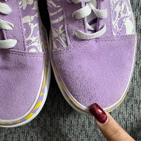 NWOB Vans Old Skool Stacked Shoes Wavy Daze Purple Unisex Mens 6 And Womens 7.5