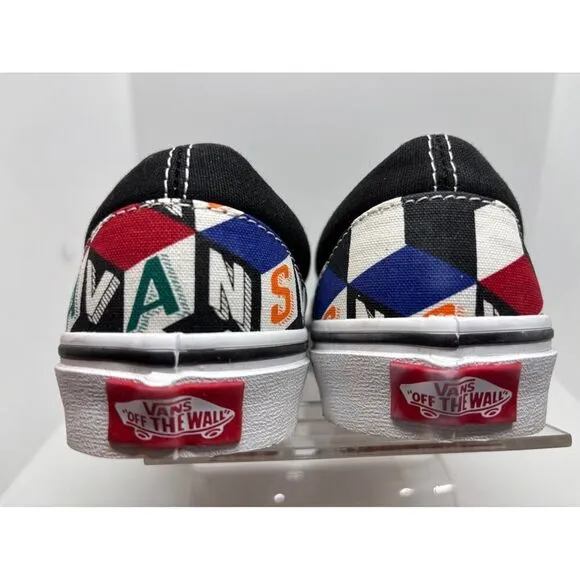 NWOB VANS Slip-On Sneakers Checker Cube Multicolor Checkerboard M 5 W 6.5 Unisex