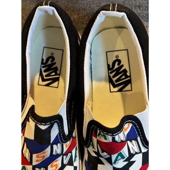 NWOB VANS Slip-On Sneakers Checker Cube Multicolor Checkerboard M 5 W 6.5 Unisex