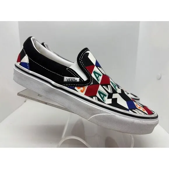NWOB VANS Slip-On Sneakers Checker Cube Multicolor Checkerboard M 5 W 6.5 Unisex