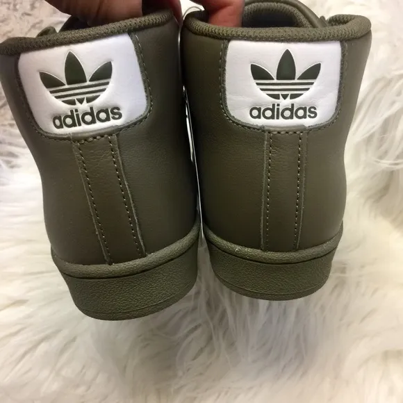 NWOT Adidas Olive Army Green HighTop Sneakers