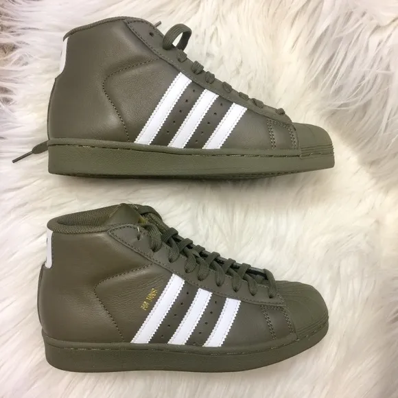 NWOT Adidas Olive Army Green HighTop Sneakers