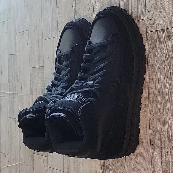 NWOT Converse Pro Leather‎ X2 High Black Ice Triple Black Sneakers Mens 5