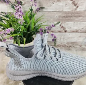 NWOT, Designed 2020, Grey Unisex sneakers, EU 42, women's 10.5/ men's 8.5