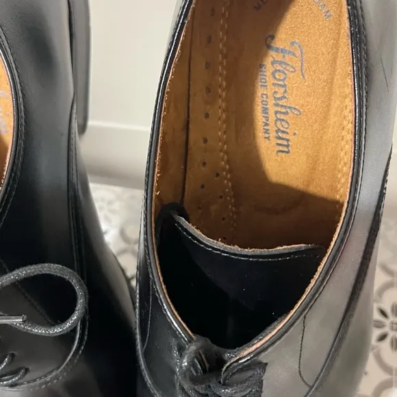 NWOT Florsheim Black Imperial Smooth Leather Dress Shoes, Men’s Size 14D