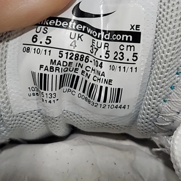 NWOT nike Womens N7 Lunarswift White cushlon Running Shoes 512886-104 Size 6.5